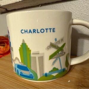 Starbucks Charlotte North Carolina You Are Here Collection Coffee Tea Mug 14oz
